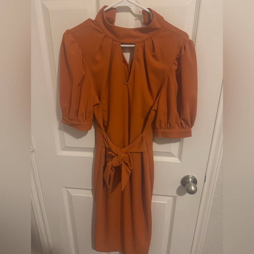New York and Co Burnt Orange Dress